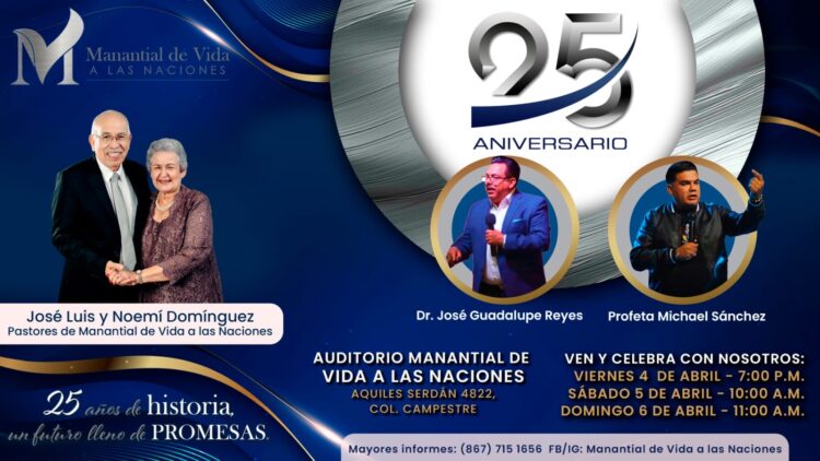 Manantial de Vida a las Naciones celebra 25 años de fortalecer familias