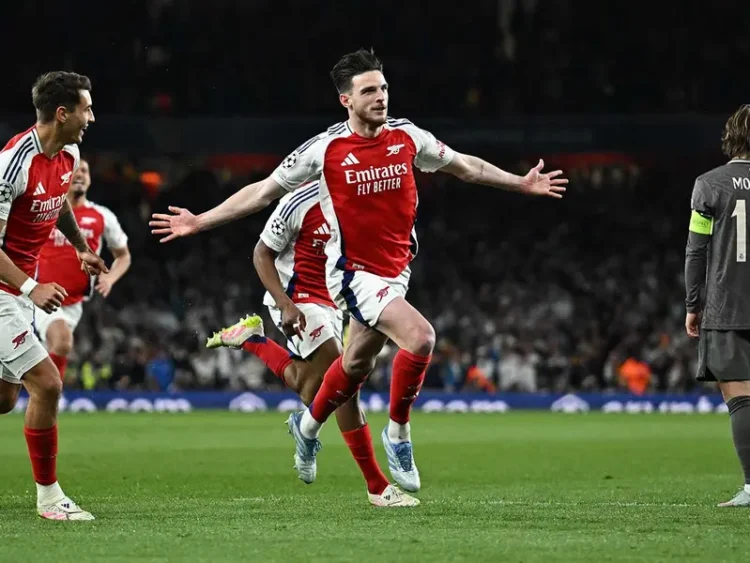 Arsenal humilla al Real Madrid en Champions League y pone un pie en semifinales