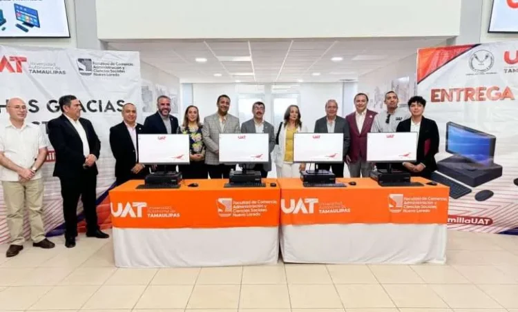 Entrega la UAT equipamiento a universitarios de Nuevo Laredo
