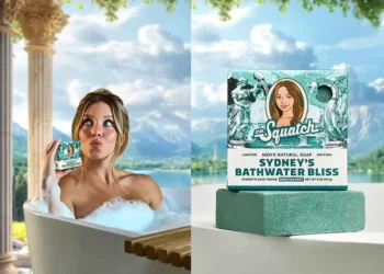 Sydney Sweeney convierte el agua de su baño en jabón