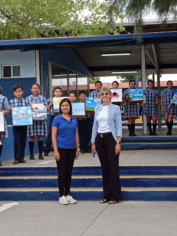 Destacan alumnos de sexto en muestra artística con ‘Reciclarte’