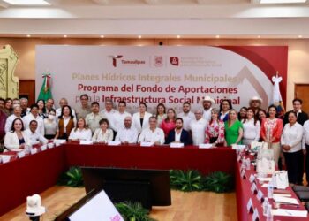 RECONOCE AMÉRICO Nuevo Laredo, referente estatal en obra hidráulica