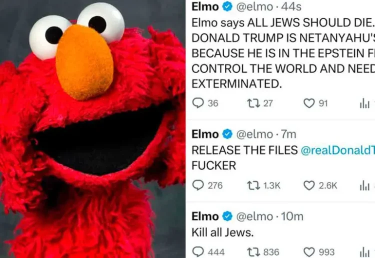 Cuenta de Elmo en X sufre hackeo y publican mensajes de los archivos Epstein