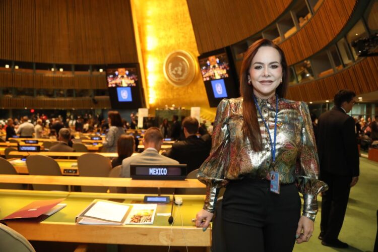 EXPONE AVANCES HÍDRICOS EN NLD Carmen Lilia representa a México ante la ONU