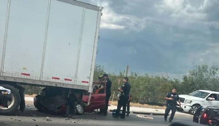 ACCIDENTE EN LA 359 Choque múltiple deja herido grave