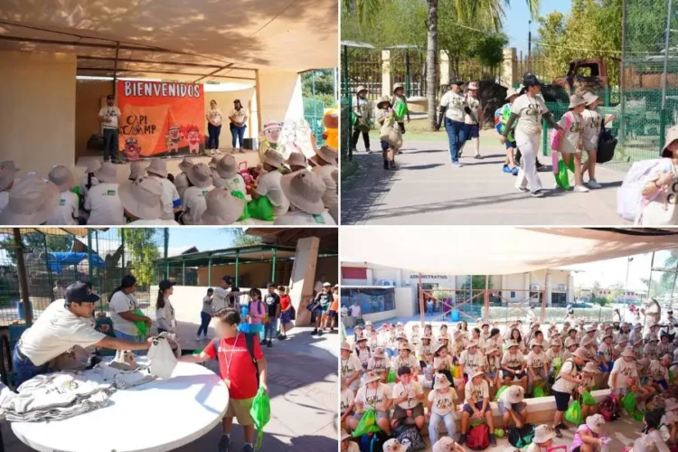 EN EL ZOOLÓGICO DE NUEVO LAREDO Con gran entusiasmo inicia el “Capi Camp”
