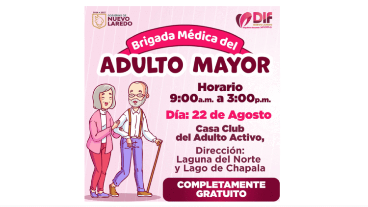 DIF realiza hoy la brigada especial a adultos mayores