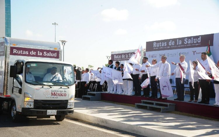 AMÉRICO VILLARREAL Da banderazo a Rutas de la Salud en Tamaulipas