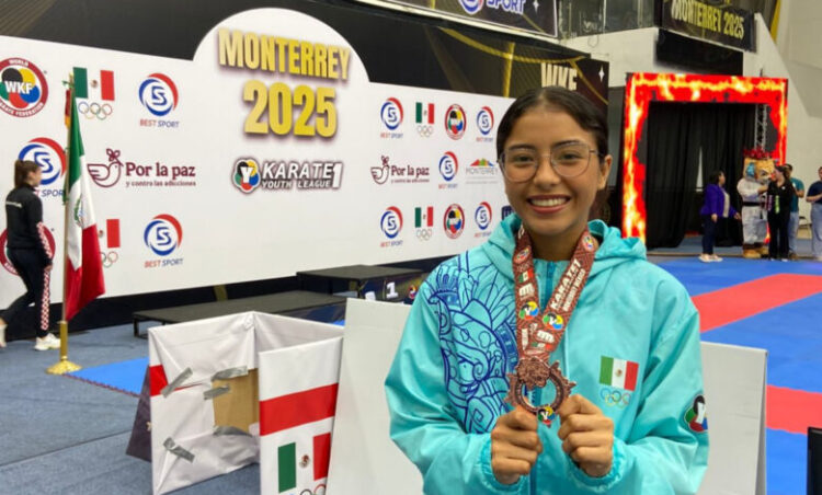 Destaca estudiante de la UAT en evento mundial de karate