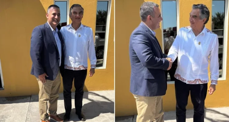 AMÉRICO VILLARREAL Y MAYOR DE ROMA, TEXAS Pactan impulsar nuevo puente internacional