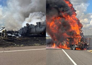 ¡EXPLOSIÓN! Fatal colisión en IH-35; dos personas sin vida