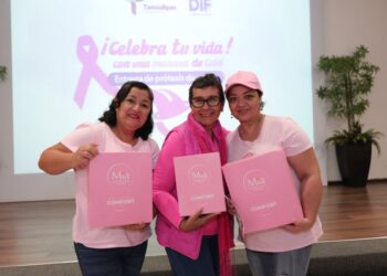 SOBREVIVIENTES DE CÁNCER DE MAMA DIF Tamaulipas invita a campañas permanentes de apoyo a mujeres