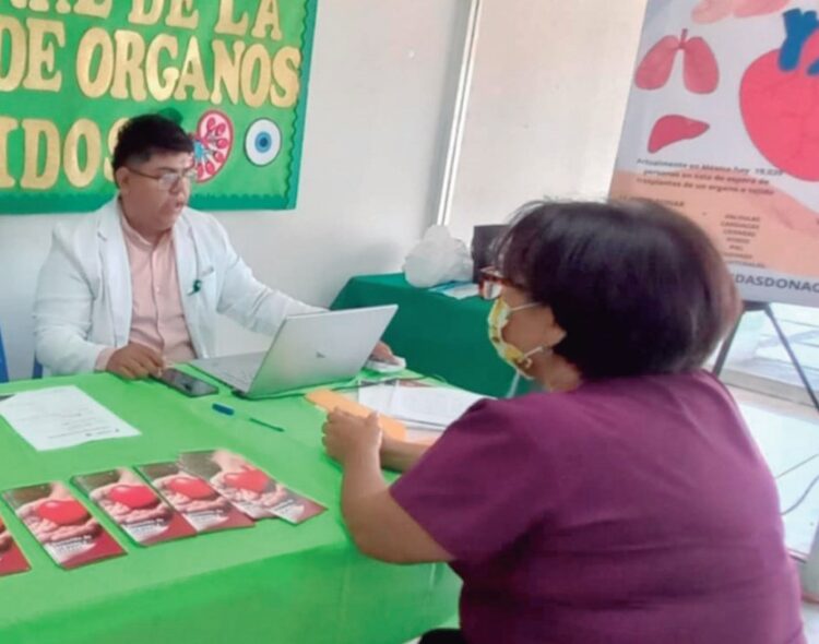 Promueven donación de órganos; instalan módulo de donadores en Hospital General