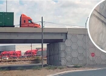 PREOCUPA EL DETERIORO Puente Colinas del Sur vuelve a generar alarma