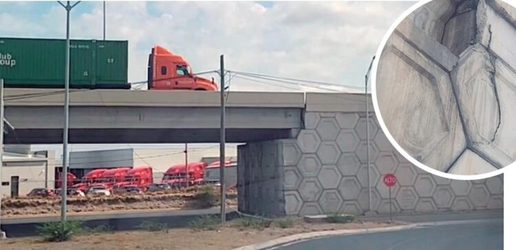 PREOCUPA EL DETERIORO Puente Colinas del Sur vuelve a generar alarma