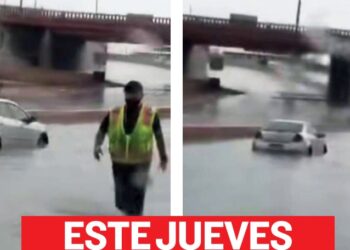ESTE JUEVES Lluvias paralizan Laredo,Texas