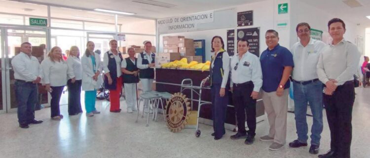 CLUB ROTARIO NUEVO LAREDO REFORMA Entregan apoyo Hospital General de kits de higiene y equipamiento