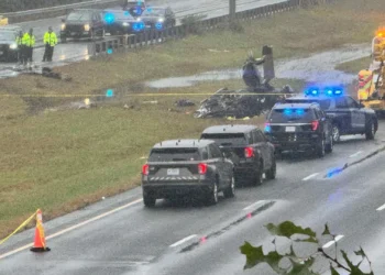 EN MASSACHUSETTS Avioneta cae sobre un auto en autopista