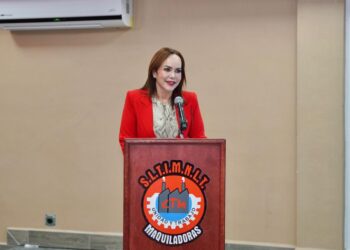 DIÁLOGO, TRABAJO, UNIDAD Carmen Lilia refuerza cooperación con Sindicato Único de Maquiladoras