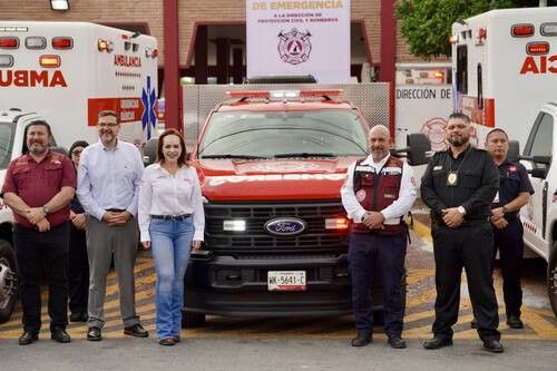 NUEVO LAREDO REFUERZA SU SISTEMA DE EMERGENCIAS CON NUEVAS AMBULANCIAS Y UNIDADES PARA PROTECCIÓN CIVIL Y BOMBEROS