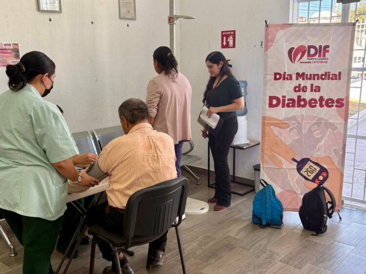 DIF NUEVO LAREDO PROMUEVE LA SALUD CON JORNADA GRATUITA POR EL DÍA MUNDIAL DE LA DIABETES