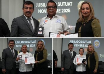 Preside rector homenaje al personal jubilado del SUTUAT