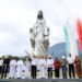 VÍRGEN DE LA MISERICORDIA Inauguran escultura gigante en El Chorrito