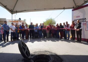 GOBIERNO DE CARMÉN LILIA CANTUROSAS Entregan obras clave de drenaje y conectores