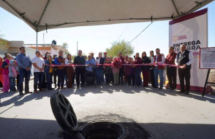 GOBIERNO DE CARMÉN LILIA CANTUROSAS Entregan obras clave de drenaje y conectores