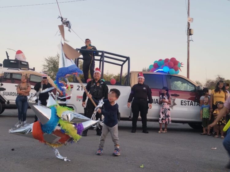 Guardia Estatal lleva alegría a menores