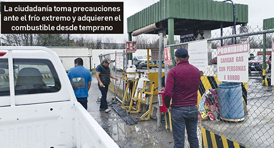 Frente frío aumenta demanda por gas LP