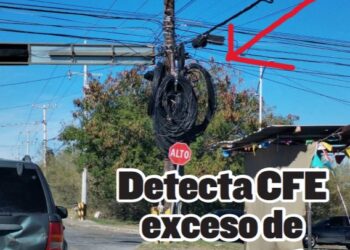 IMPROVISAN ALMACENAMIENTO Detecta CFE exceso de peso en postes