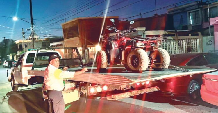 DIRECCIÓN DE TRÁNSITO Imponen ‘mano dura’ contra conductores de cuatrimotos