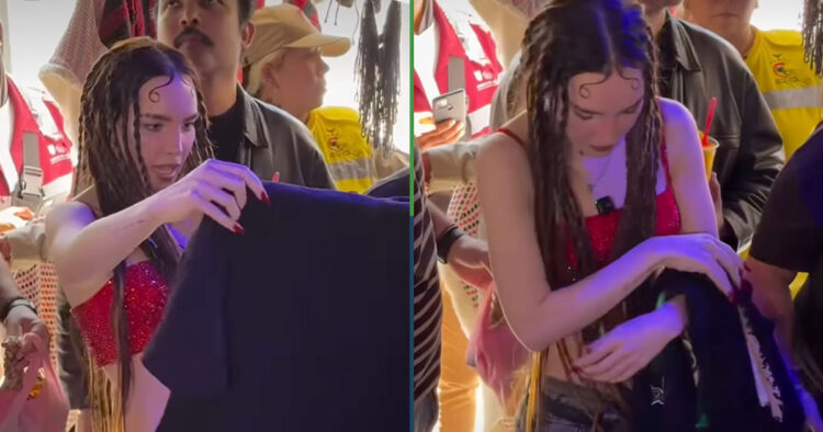 Captan a Belinda de compras en el tianguis