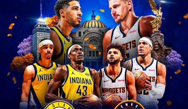 EN EL NBA MEXICO CITY GAME 2026 Nuggets y Pacers se enfrentan