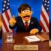 Se burlan con marioneta ‘Sr. Gusano Rubio’