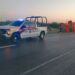 ENTRE CHOQUES Y VOLCADURAS Accidentes paralizan carretera nacional