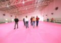 CENTRO DEPORTIVO MULTIDISCIPLINARIO Supervisa alcaldesa avances