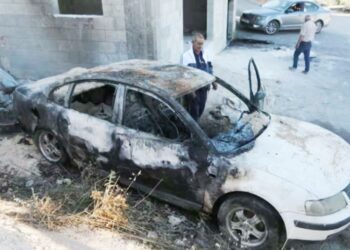 ESTE DE RAMALA, EN CISJORDANIA Colonos israelíes queman mezquita