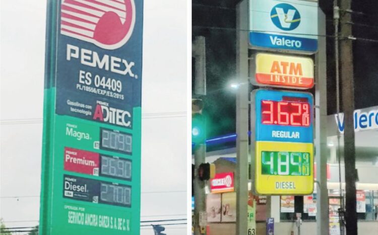 A PESAR DE LA VOLATILIDAD Gasolina es más barata que en México