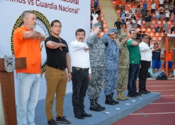Juegan amistoso Guardia Nacional y Correcaminos