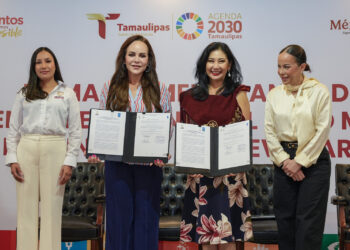 EN MATERIA DE IGUALDAD DE GÉNERO Firma Carmen Lilia memorando con la ONU