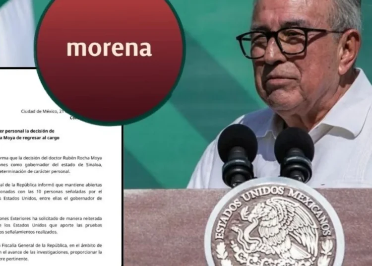 LA PRESIDENTA DE MÉXICO, MORENA Y GOBERNADORES Se deslindan de Rocha Moya