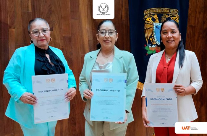 Reciben docentes de la UAT premio nacional