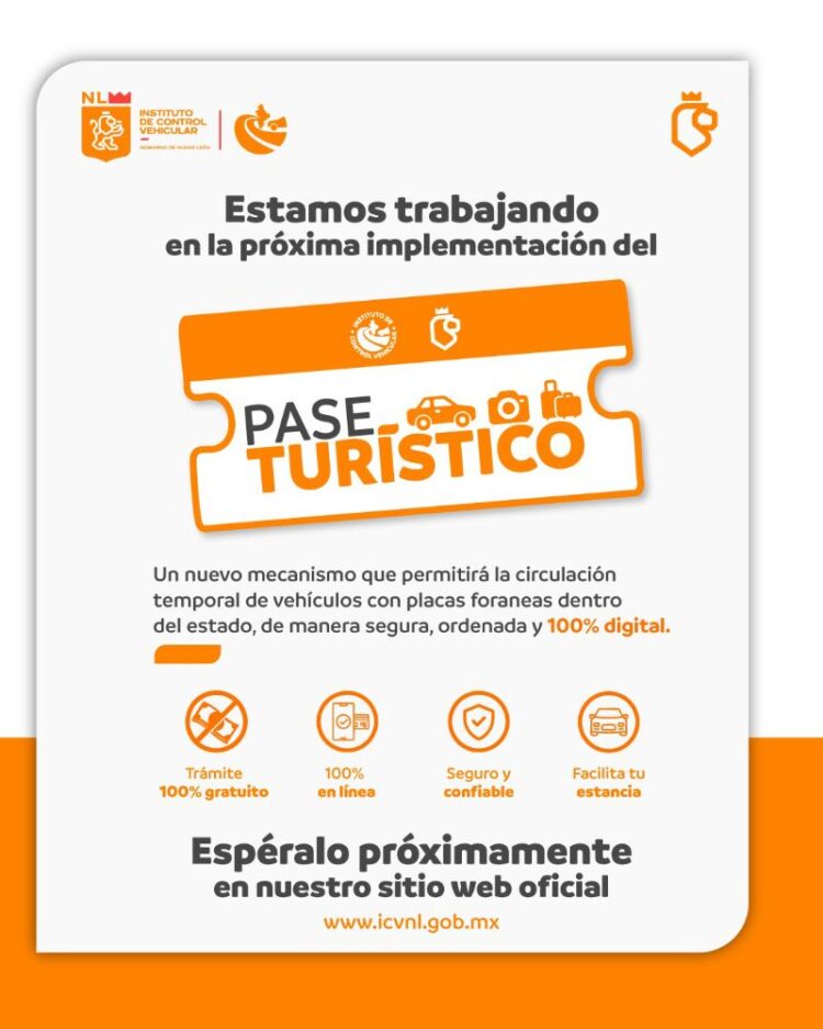 Impone Nuevo León ‘Pase Turístico’ desde este lunes