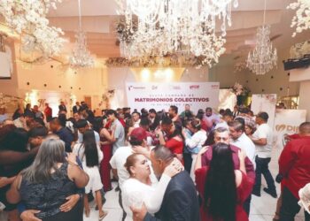 Por cerrar la campaña de matrimonios colectivos