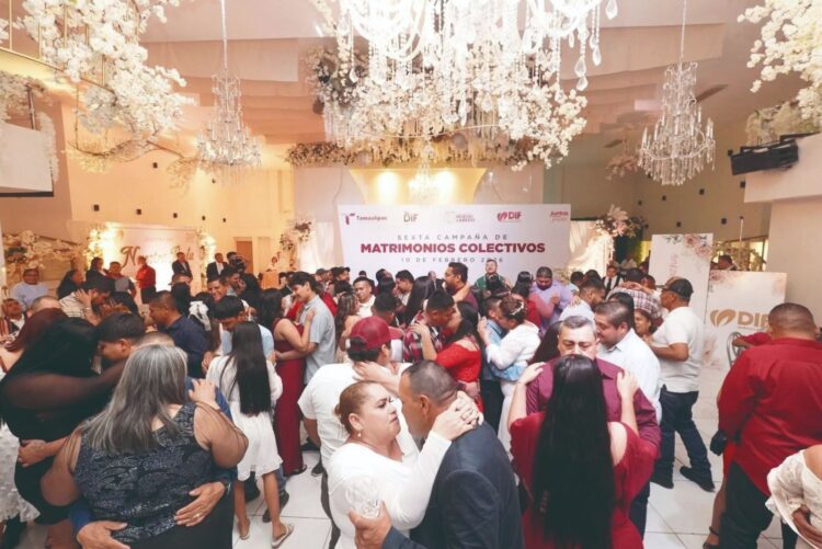 Por cerrar la campaña de matrimonios colectivos