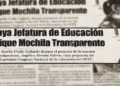 “Mochila Transparente” es creación de maestra de NLD