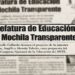 “Mochila Transparente” es creación de maestra de NLD