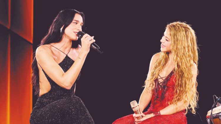 AL CANTAR “ANTOLOGÍA” JUNTAS Shakira y Dua Lipa sorprenden